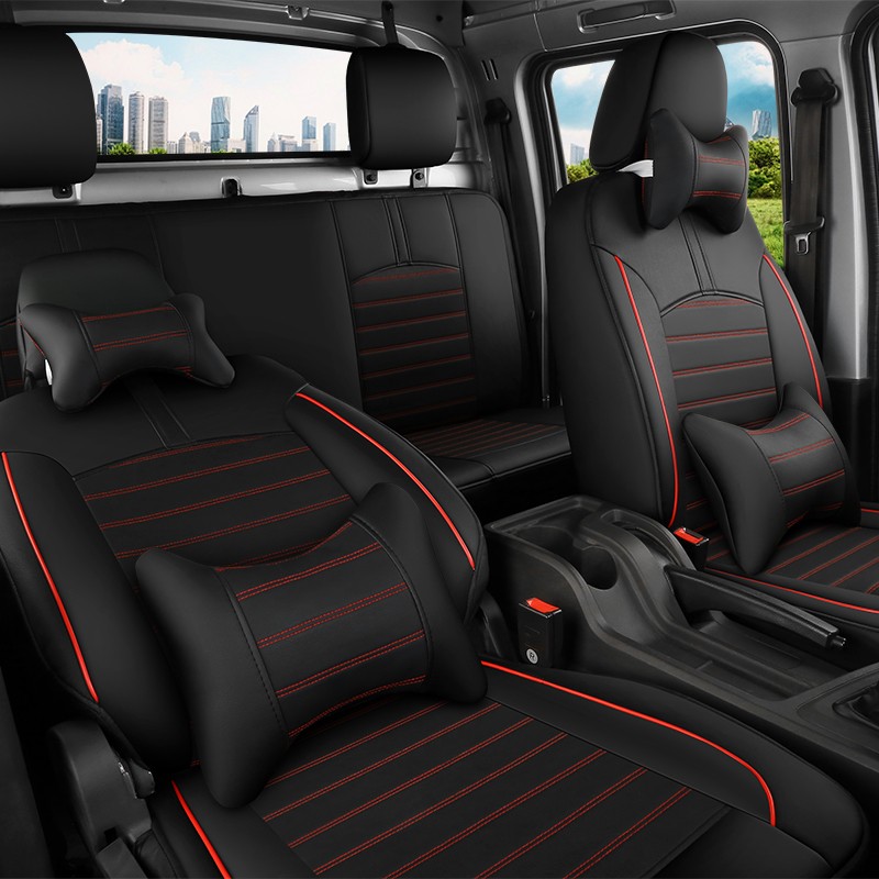 新款五菱荣光新卡小卡货车5座排微卡皮革全包四季座