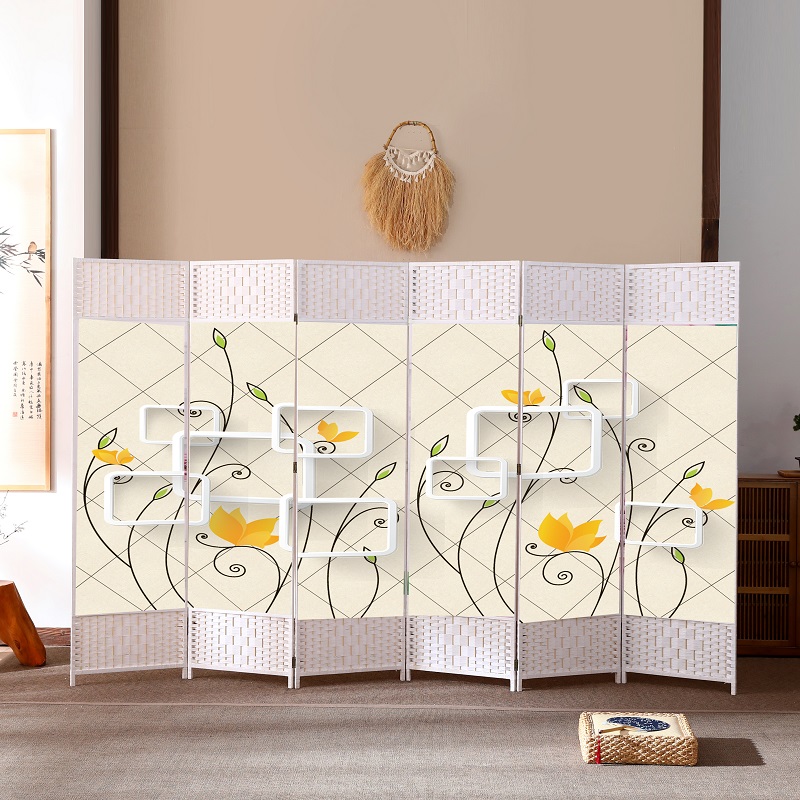 中式实木折叠屏风隔断客厅卧室办公简约现代移动遮挡家用装饰玄关