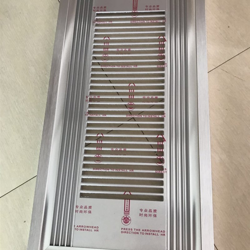 集成吊顶换气扇面板30*0面罩通风铝扣板型材30x5嵌入式全铝风口