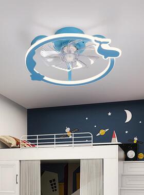 吸顶风扇灯卧室公儿主房吊扇灯餐厅用客厅简约72682家电风扇吊童