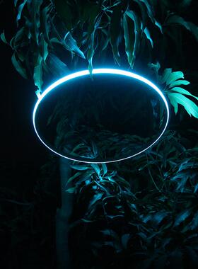 美圆圈灯LED树木挂饰观灯景外防户雨树圈景观灯街道树YCR木陈亮化