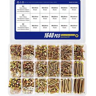 盒装720ps-螺1000-160pccs0彩锌外六角YKO栓组合六角头螺栓套装