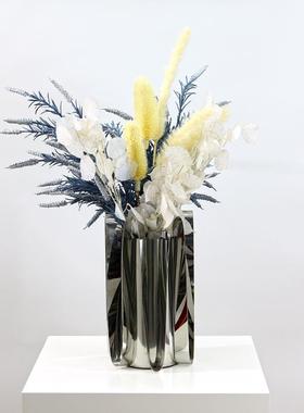 270摆高样端轻奢蓝色仿真厅花艺摆件板房客餐桌花酒店售楼处软装