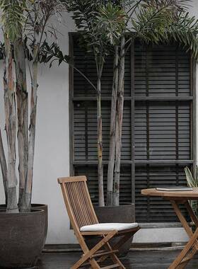 |民宿度假酒店实985木阳台桌椅合院闲户外可休折叠柚庭木餐组椅