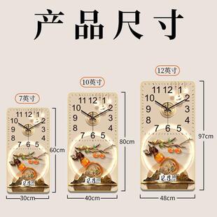 钟厂家直供表挂钟客家厅用时尚 饰画轻奢厅现代表挂墙钟时直销 餐装