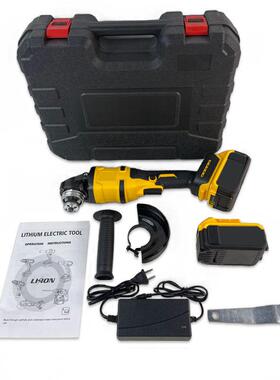 锂电无电机家用32897小型打抛磨充光机切割电式角磨刷机