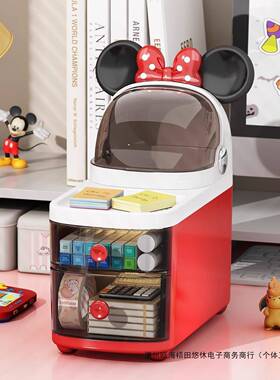 桌物面纳盒抽屉式学生宿舍文MBI具整办理盒公室收杂整理箱置物架