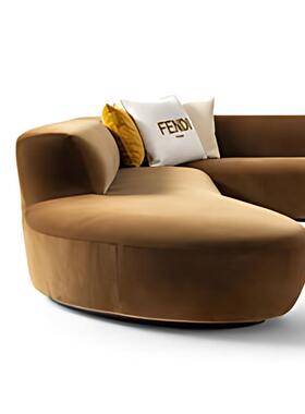 意式极奢简端组0071合沙发转现代轻别高墅多人角沙发