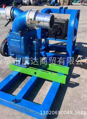 移动式手抽推抽污泵CIG殖场抽粪养便污水不塞3堵寸4寸污水粪泵