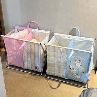 可爱脏衣服收纳筐手提卡通家用脏衣篮洗衣篮卧室折叠大容量分格