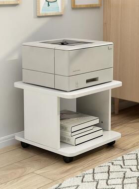 简约室办公放打印机物架落置架子JQN移动桌下复印机传地真机支架