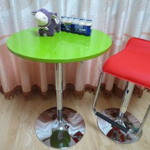 升降桌吧台桌简约小茶几休闲洽谈小圆桌 多色可选 酒吧小桌子