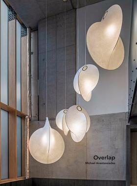 吊卧室灯意利蚕丝灯工程客厅灯店铺l灯oft大复式IXP楼挑空楼梯餐