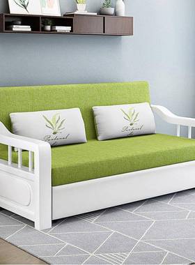 JG1实木沙发二用可储物小户型床拉伸式59690现代新中简约P布艺畅