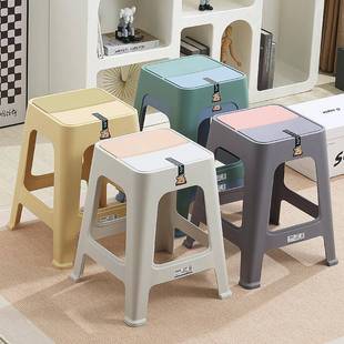 ?656塑料凳子家用加可厚放防滑椅椅客厅餐桌夜宵大排档烧叠烤摊餐