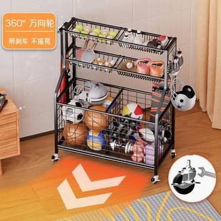多层铁身艺球类货架展示架篮体球MR1455足健球收纳架育用品置物架
