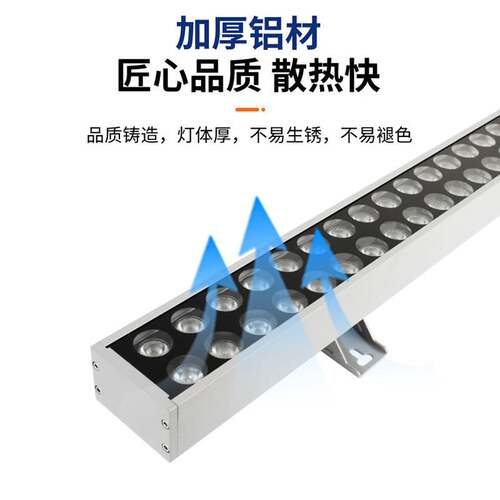 户外防水洗墙灯外墙专用洗墙灯低压24v楼体桥梁亮化线条灯洗墙灯