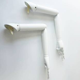 模特道具配件活动实木手臂活动关节原木色白坯仿古色荷木木制手臂