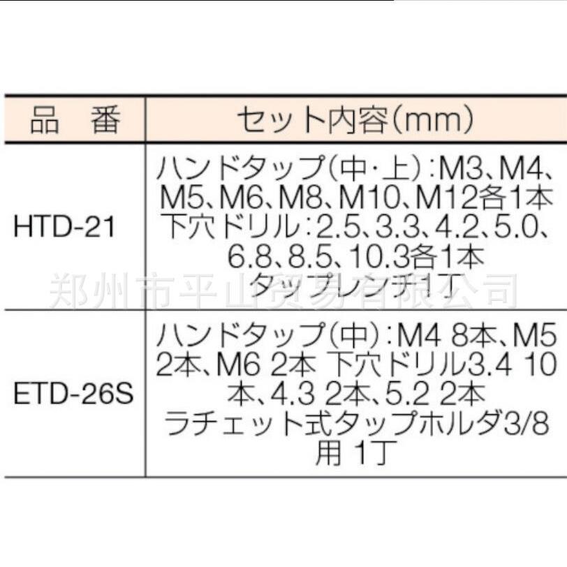 IHIHEUDSAS丝HI桥石精工锥钻头套装HTD-21