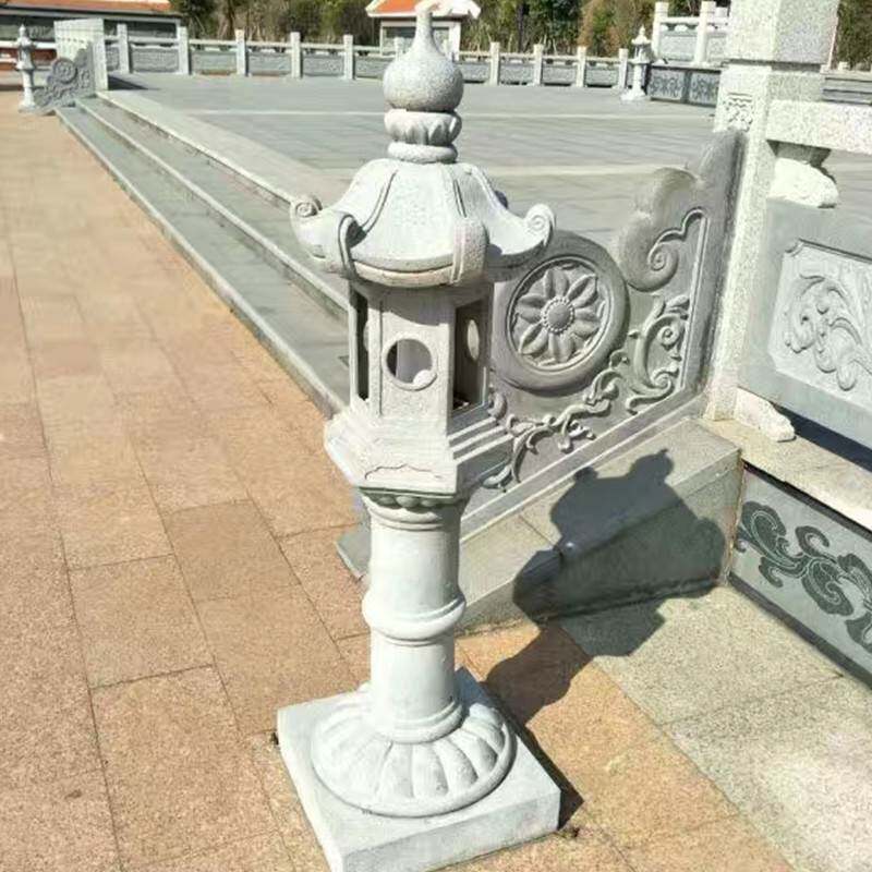 仿石头景观灯草坪灯户外草坪音箱复古中式花园摆件仿石庭院灯宫灯