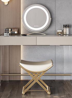 意梳式代极简亚克力悬浮GSU妆台现简约主化妆桌高端轻奢卧岩板梳