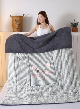 汽20251014车抱枕被子休两用车载靠垫背特厚办绒公室午折靠叠被子