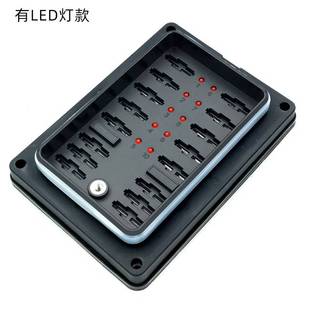 10路防水保险丝盒10进10出带透明盖子汽车插片10路保险防水盒SCI