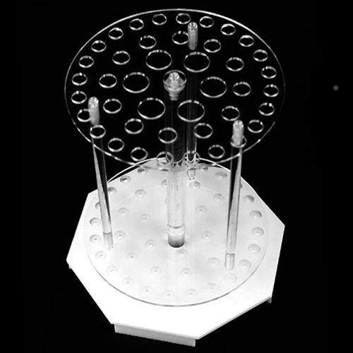 有塑移液架有机玻璃圆管盘胶旋转式吸管试管架机487玻璃梯形移液