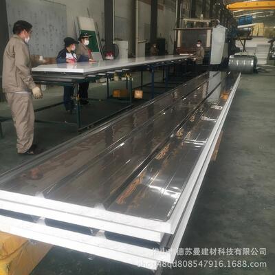 广东厂家生产304不楞锈芯钢夹瓦保泡沫570瓦夹温芯板防腐防锈