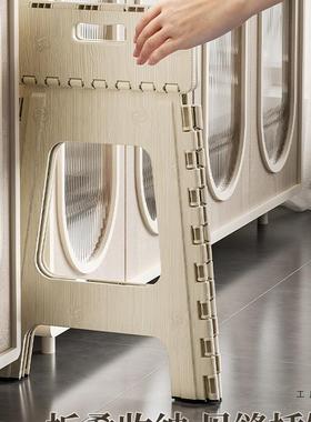 高加厚板塑料折叠凳IWY便子家用凳结实备用餐桌椅携成人浴室可折