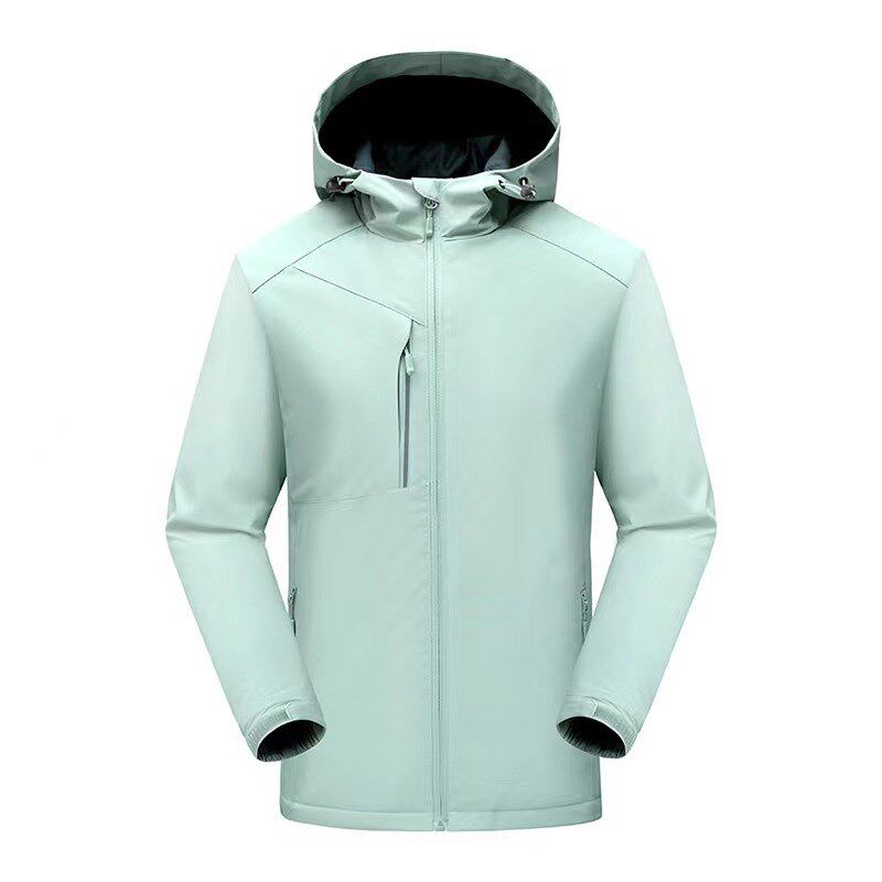新款冬季冲锋衣定 制户外工作服防寒棉服印绣字工装一体加绒外套