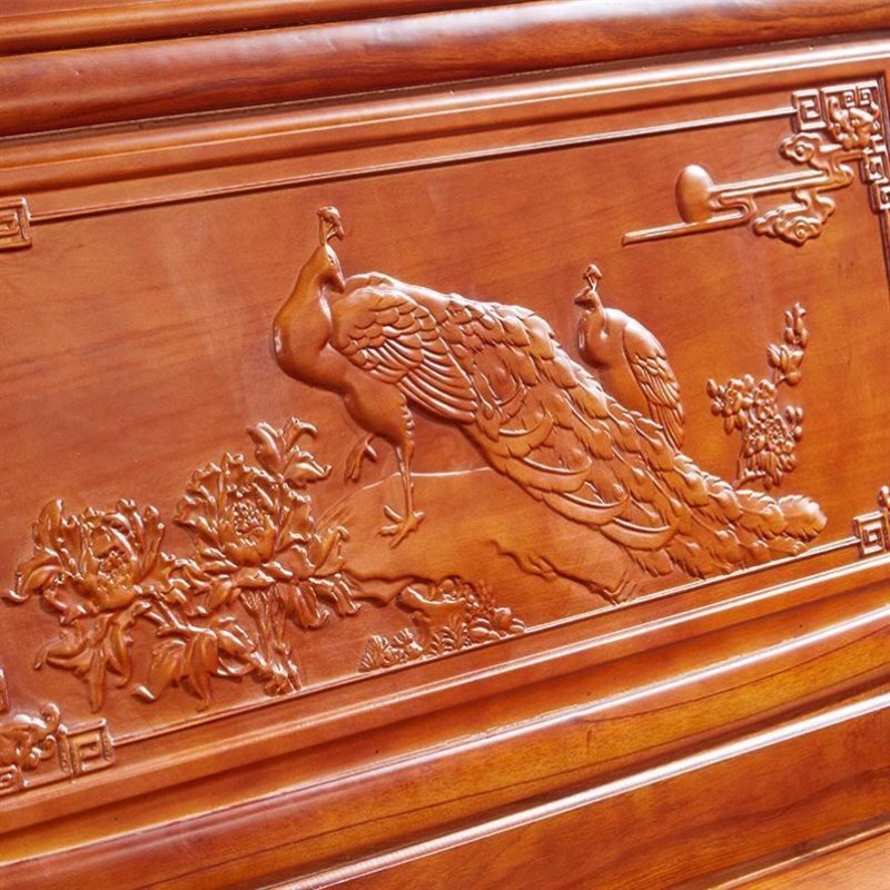 菠萝格实木沙发客厅大户型红椿木香樟木农村家用木头仿古沙发