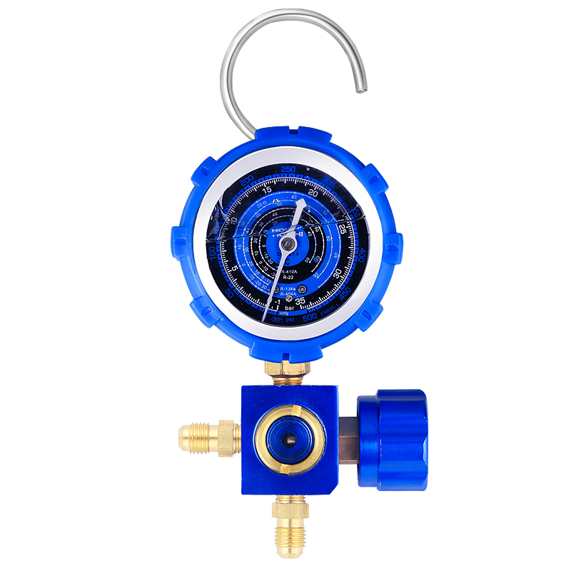 浩海空调加氟表R22/R10压力表冷媒雪种加液汽车充氟表加氟工具
