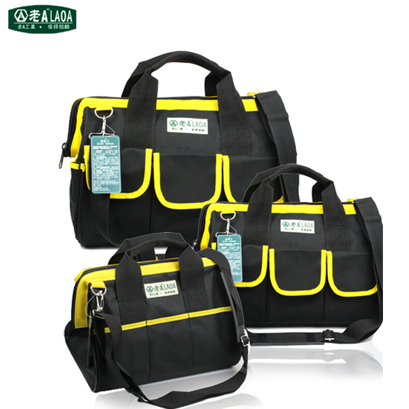 老 家电维修售后工具包 多功能加厚帆布电工包手提1/18寸可印字