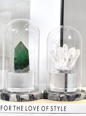 现代创意天然白晶簇水晶摆件别墅样板间客厅酒柜玄关桌面软装饰品