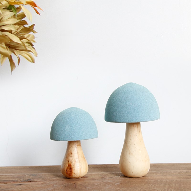 森系玄关木质手工造景蘑菇客厅茶几摆件餐厅幼儿园儿童房小装饰品