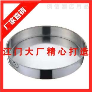 加厚无磁不锈钢圆饭盆 蒸饭盆 餐厅家用饭盆 糕盆不锈钢盆