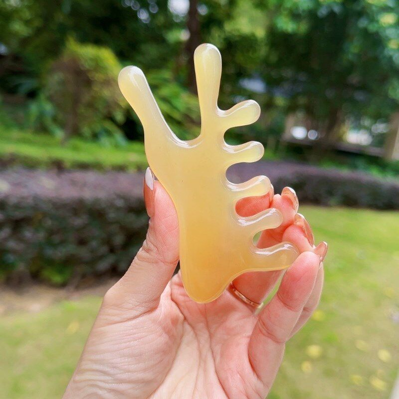 绵羊角美鼻器加五齿头疗梳按摩鼻部眼部耳后根头部经络疏通肩颈腿