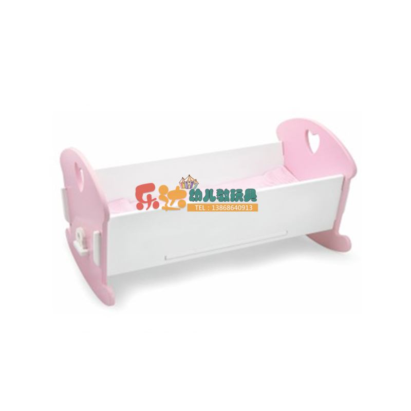 过家家儿童小床娃娃小推车幼儿园宝宝角色扮演游戏玩偶摇床