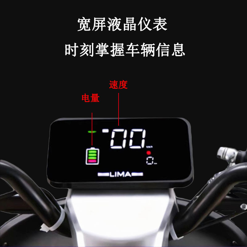 立马HI趣电动车仪表显示器立马优趣大V车通用液晶表48/60/72V电压