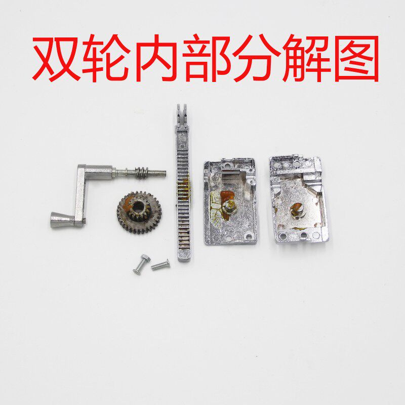 玻璃铝合金百叶铝合金百叶窗开窗器铝合金不锈钢支架手摇开窗器