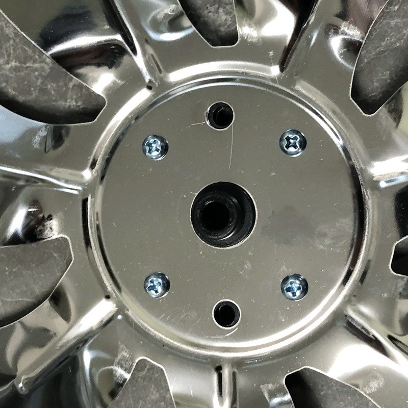 排气扇不锈钢扇叶风叶换气扇7叶轴流风机扇叶D孔叶片配件通用铁叶