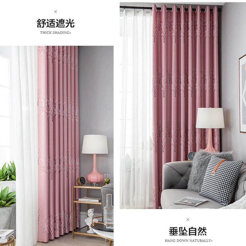 l1s帘遮光20杆农25新款卧室可免打孔全窗套带一整村自建iNjije48