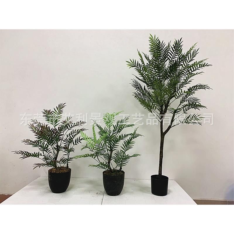 009-08-0栽盆蕨树树马尾蕨草家居装饰波斯草绿植造人塑料假树盆景