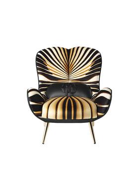 意大利轻奢网红单扶人椅DTQ新虎休闲椅沙发椅robertocava纹款lli