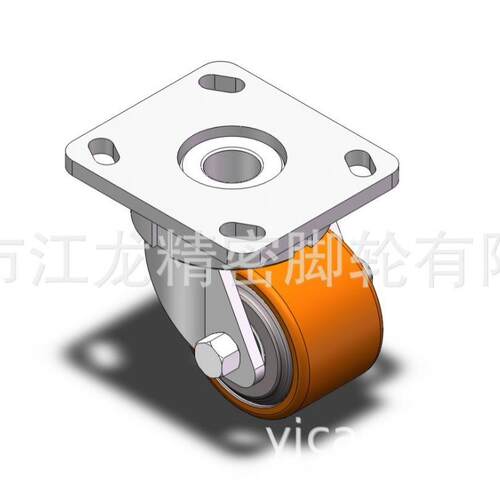 6K8950重ks高度可设计脚轮g江龙脚轮聚型氨酯PU重载手推车龙门架