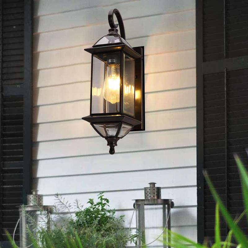 欧式美式全铜户外防水壁灯入户阳台庭别墅MWG围花园院门大墙灯led