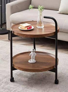 沙发边用几几小桌子复古小推47217车家厅沙发茶床头小边客几圆形