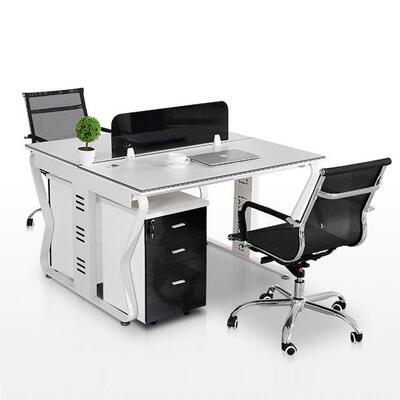 4人位办公桌办公室椅桌多位组合员卡员座时工尚89235职办公桌