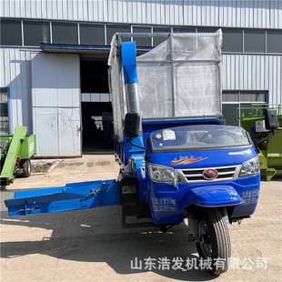 车载式六吨产量铡草揉丝机行走式农用秸秆铡草机三轮自卸式粉碎机